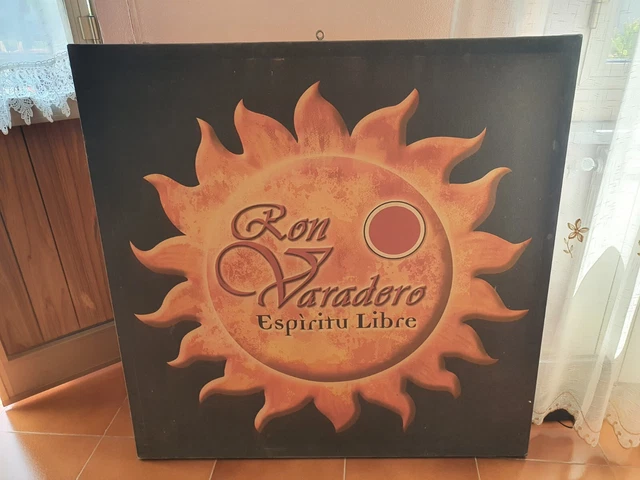 Quadro Pubblicitario Per Pub E Taverne "Ron Varadero " In Tela Vintage