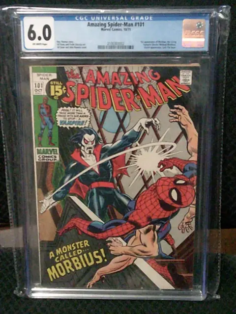 Amazing Spiderman #101 Cgc 6.0. 1St Appearanceof Morbius The Living Vampire