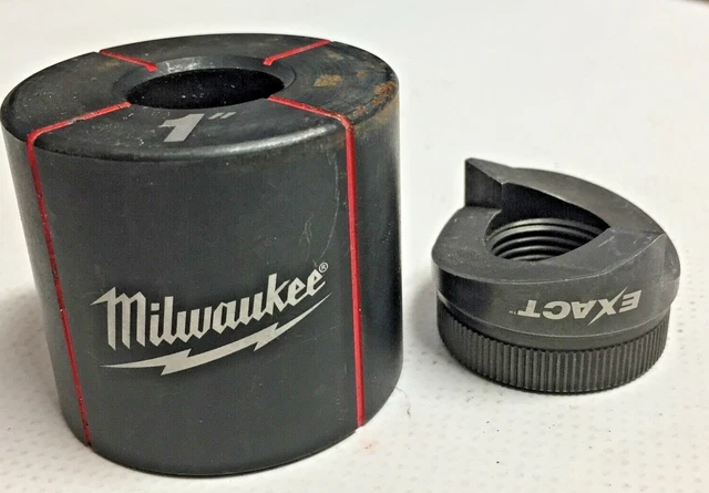 Milwaukee Exact 1” Knockout Punch & Die Set 49-16-2664/5 PreOwned MINT
