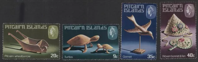 (F124-44) 1980 Pitcairn Islands set of 4stamps handicrafts (AS) (YM56)