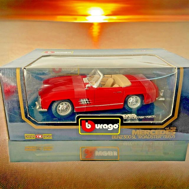 Mercedes-Benz 300 SL Roadster 1957 - Miniature 1/18 - Métal - Plusieurs Couleurs