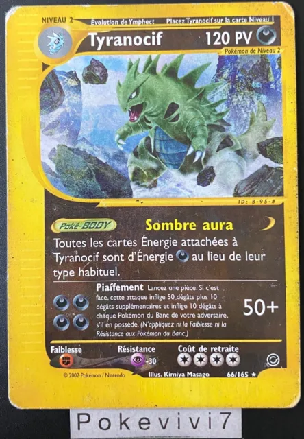 Carte Pokémon TYRANOCIF 66/165 Rare EXPEDITION Wizards FR
