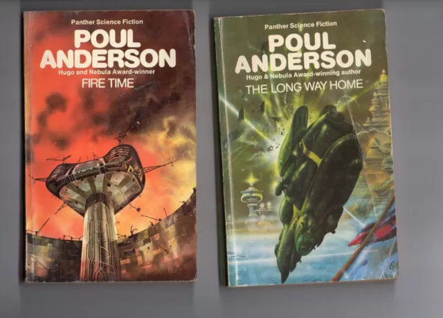 The Long Way Home & Fire Time SF Books by Poul Anderson,Panther Science Fiction.