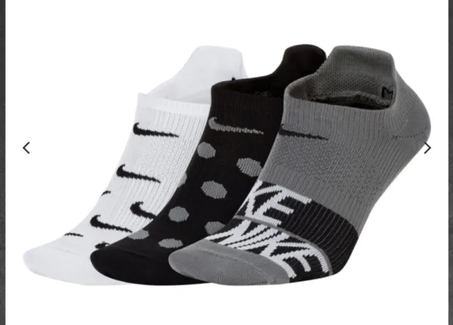 Nike Everyday Plus Lightweight No Show Women Socks Dri-fit (3 Pairs) SK0042 922