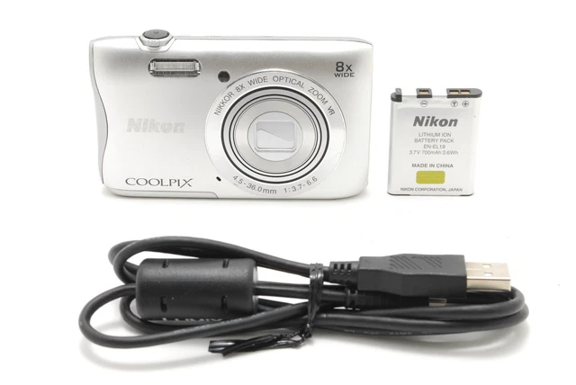 NIKON COOLPIX S3700 Digital Camera 20.0 MP 8x Optical Zoom