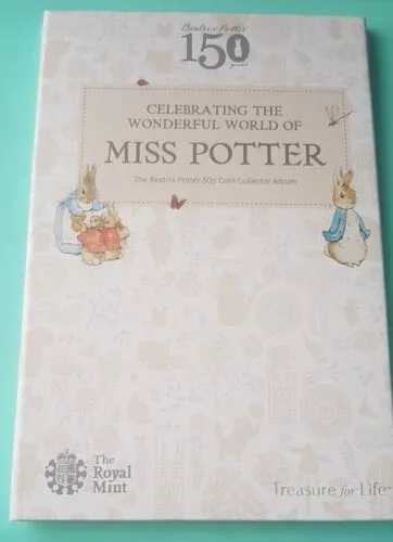 2016 Royal Mint Beatrix Potter 50p Collector Folder  *NO COINS INCLUDED*