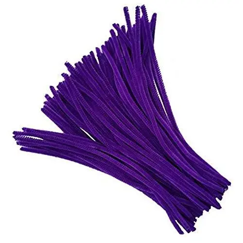 Black Pipe Cleaners Craft Chenille Stems for DIY Art Supplies, 350-Count