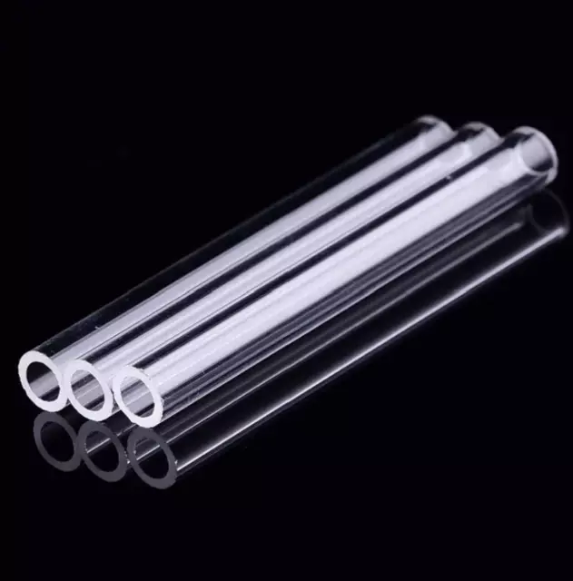 (10 Pack) 6" Inch Clear Pyrex Glass Blowing Tube 12mm OD 8mm ID 2mm Thick Wall