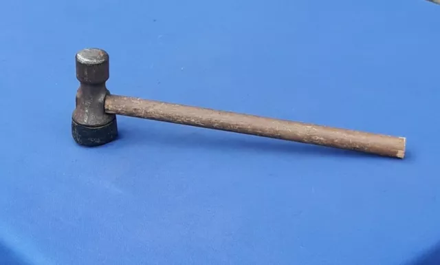 Wood Tire Hammer Pre Ken-Tool Vtg Hubcap Thumper Rubber Capped Trucker Tire Chec