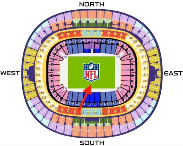 NFL Londra 2023: Atlanta Falcons vs Jacksonville Jaguars, 2 x blocco 228
