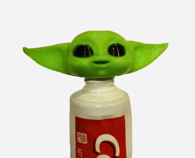 BABY YODA TOOTHPASTE Topper Vomit Dispenser *MADE IN USA* *3D PRINTED