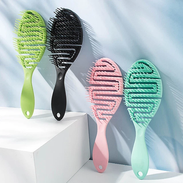 Spazzola per capelli cava pettini massaggio cuoio capelluto styling capelli detangler soffio rapido Dr TS
