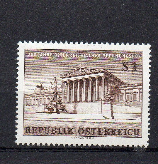 Österreich MiNr. 1101 200 Jahre Österreichischer Rechnungshof Postfrisch