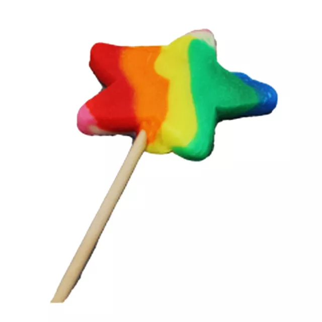 Estrella Pop Arco Iris Lolly Stern Con Mehrfrucht Sabor Individualmente 40g