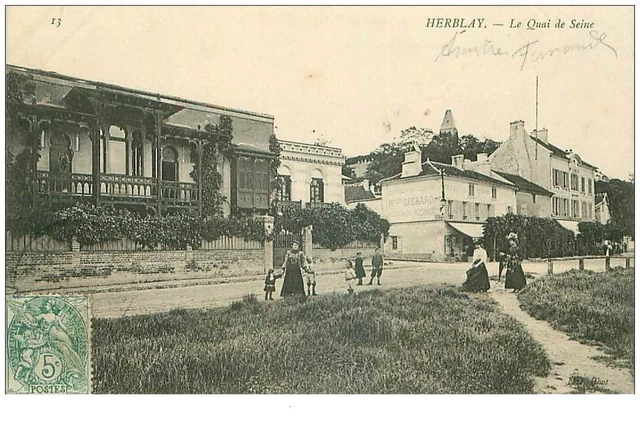95 . n°38044 .herblay.le quai de seine