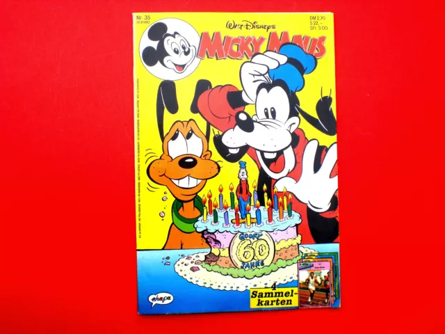 Comic MICKY MAUS  Heft 35 1992 mit Beilage