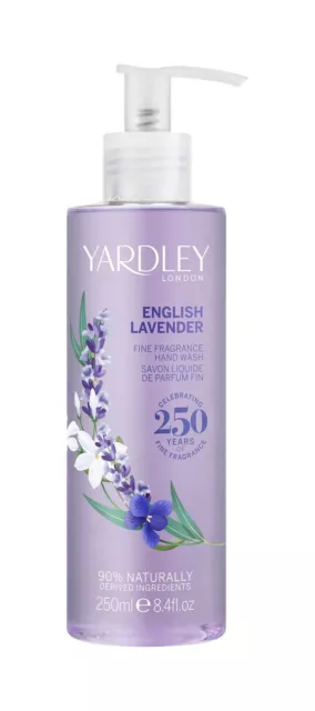 Yardley ENGLISH LAVENDER Flüssigseife 250 ml LAVENDEL Handseife im Seifenspender