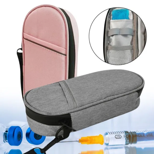 Medicine Travel Pocket Cooler Insulin Cooling Bag Glaciated Cold Storage Bag