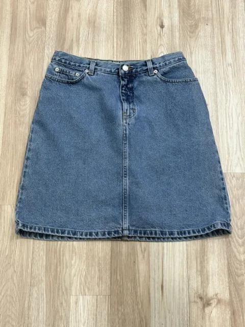 Tommy Hilfiger Vintage Women’s Denim Blue Jean Skirt Medium Wash Size 10