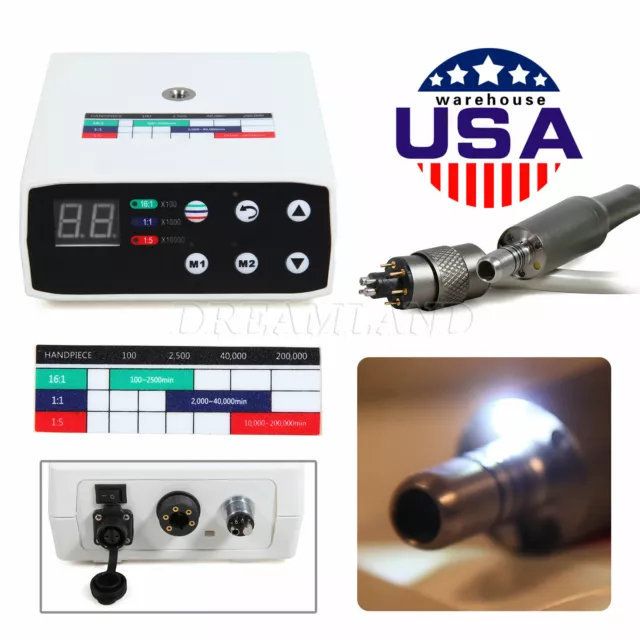 Dental Brushless Electric Micro Motor fits NSK Fiber Optic Handpiece