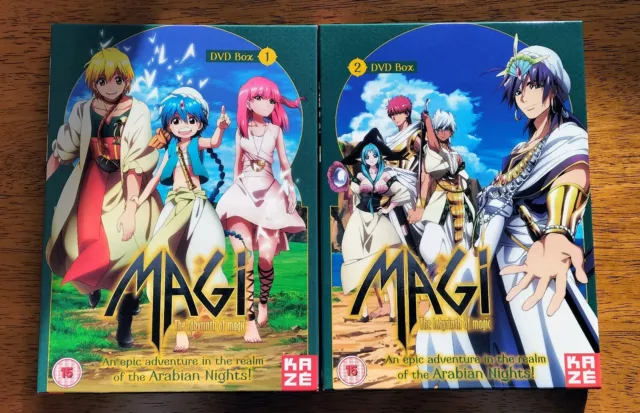 Anime DVD Magi The Labyrinth Of Magic Season 1-3 (1-63End)+ OVA Vol 1-5 Eng  Subs