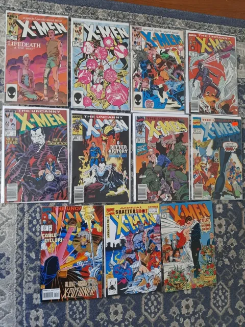 Uncanny X-men Copper Age Comic Lot (11). Nice 80s Classics
