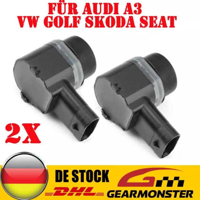 2X Parksensor PDC Einparkhilfe Für Audi A3 VW Golf 5 6 Skoda Seat 1T0919297A