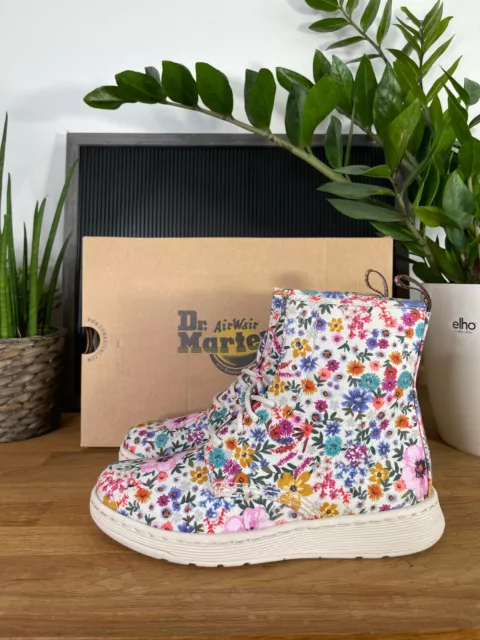 DR MARTENS NEWTON Wanderlust FLORAL Mallow White Pink Boots UK 6 EU 39 US 8 RARE EUR 100 71 PicClick FR