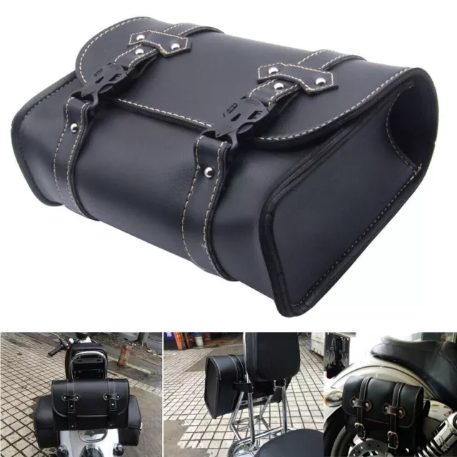 Universal PU Leder Motorrad Satteltaschen Seitentasche Gepäcktaschen Luggage