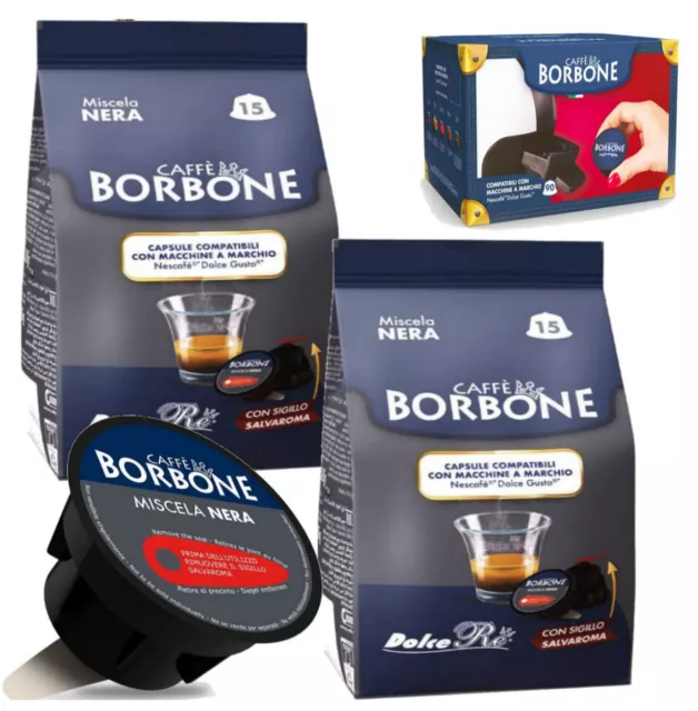 Capsule Caffè Borbone Miscela Nera compatibili Dolce Gusto Nescafe*