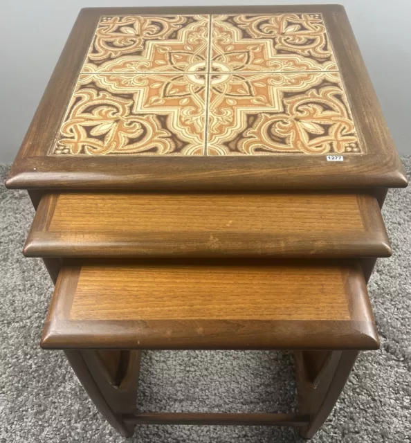 G plan nest of tables tiled top deals