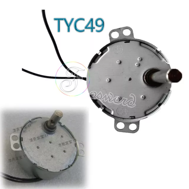 Permanent Magnet Motors Synchronous Gear Motor 10RPM TYC49 AC220V 3 5 15 ~ 30RPM