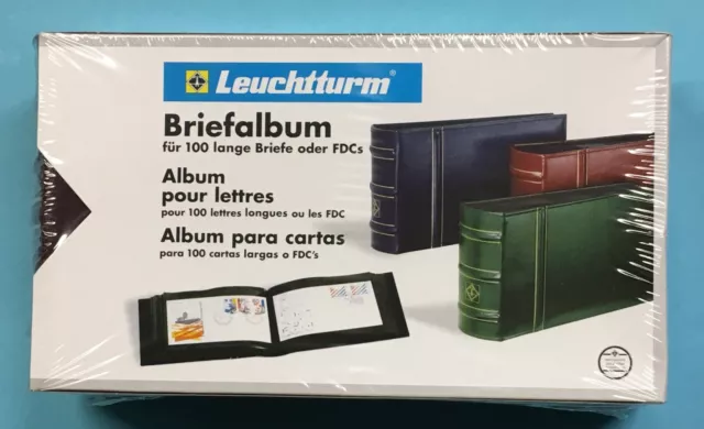 Leuchtturm Briefalbum rot für 100 Briefe DIN lang oder FDC´s, UVP 22,95 335738