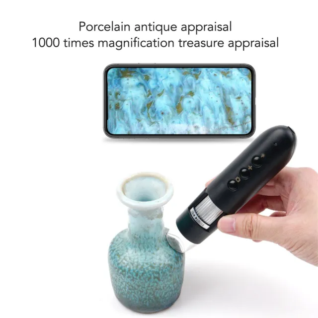 1000X Wifi Digital Magnification Endoscope HD Sans Fil USB Microscope Cutané
