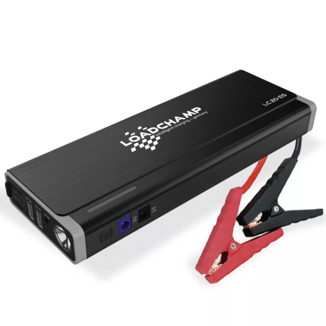 LOADCHAMP Lithium Starthilfe 20.000mAh 750A Energiestation Booster Jump Starter