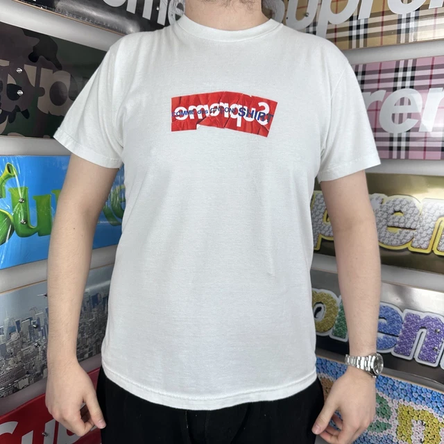 Supreme comme des garcons sales shirt box logo tee