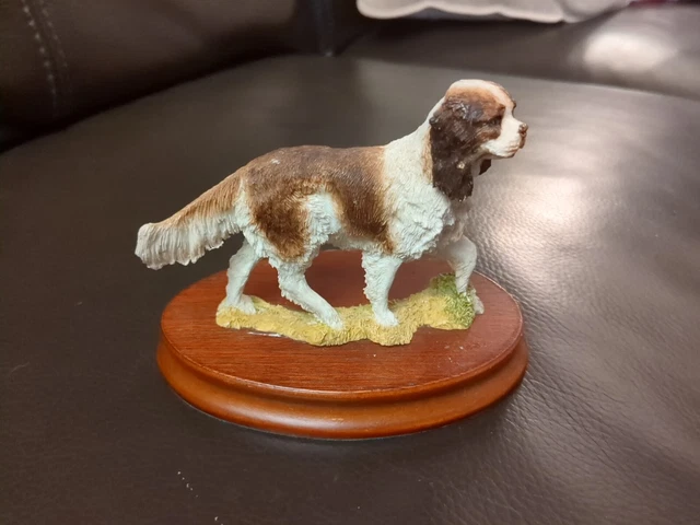 Caithness Scotland Spaniel Figurine Resin Mounted