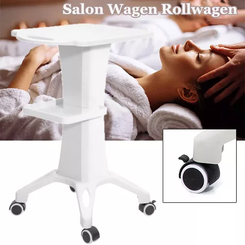 Kosmetikwagen Salon Rollwagen Trolley Salonwagen Desktop Beauty Gerätewagen Weiß