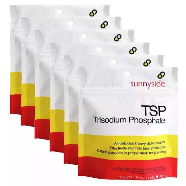 6 Lb TSP Trisodium Phosphate Heavy Duty Cleaner Dirt Removal Resealable Pouches