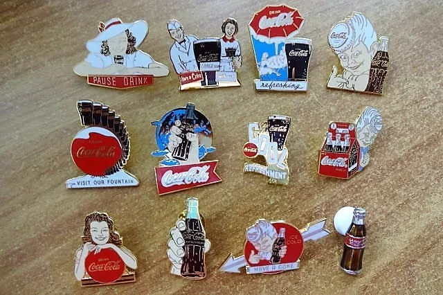 12  Coca Cola Pins