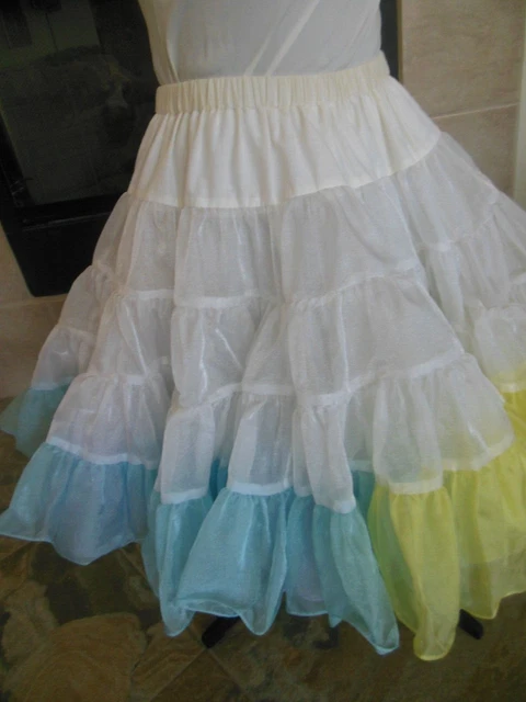 Doris Crystal Magic Square Dance Petticoat  - Medium - Parfait - 19" - Shimmery