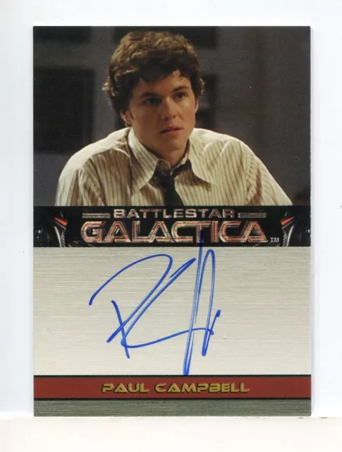 Battlestar Galactica Premiere Edition Paul Campbell Autograph Card