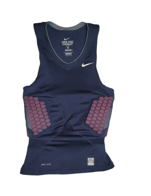 NIKE PRO HYPERSTRONG Padded Compression Basketball Tank Black/Blue L NWT FS  $39.98 - PicClick