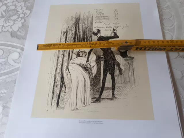 Honore Daumier Die Mediziner hochwertiges Kunstblatt a. einer Sammlung Erbschaft 5