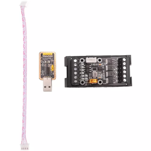 FX1N-10MT Industrielle -Steuerplatine + GehäUse + USB-TTL-Kabel -Modu9901