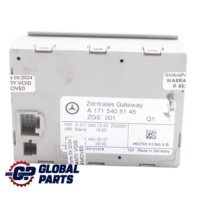 MERCEDES SLK R171 Gateway Control Unit Gateway Module ECU A1715405145 £ ...