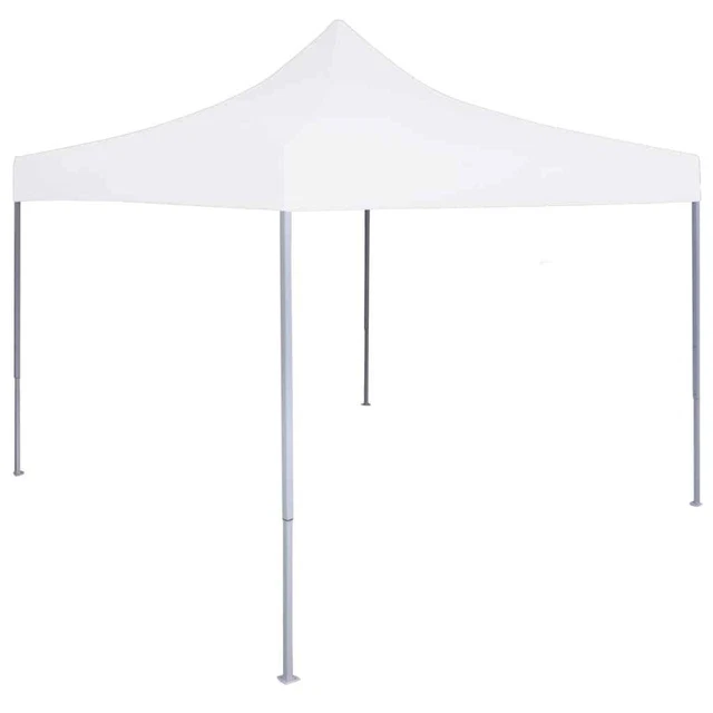 Profi Partyzelt 3x3m Stahl Weiß Pavillon Gartenzelt Faltpavillon Garten vidaXL