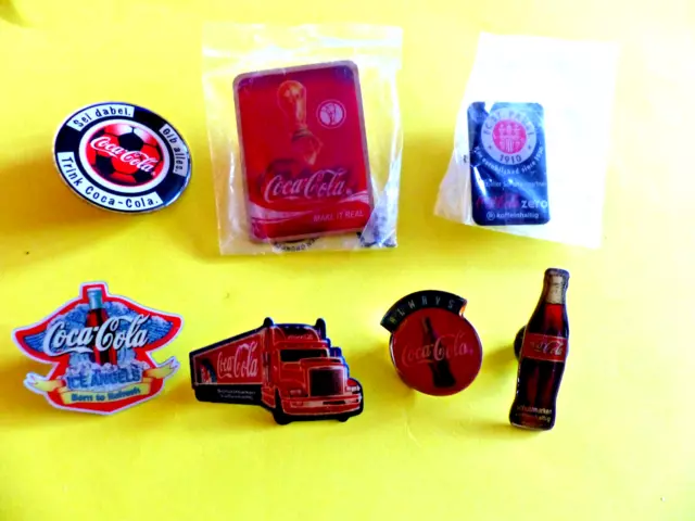 Konvolut 7 Coca Cola PINS