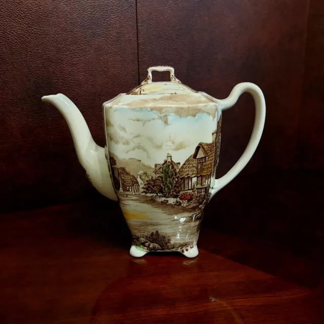 Johnson Bros (England) Olde English Countryside Tea Pot W/Lid Discontinued Piece