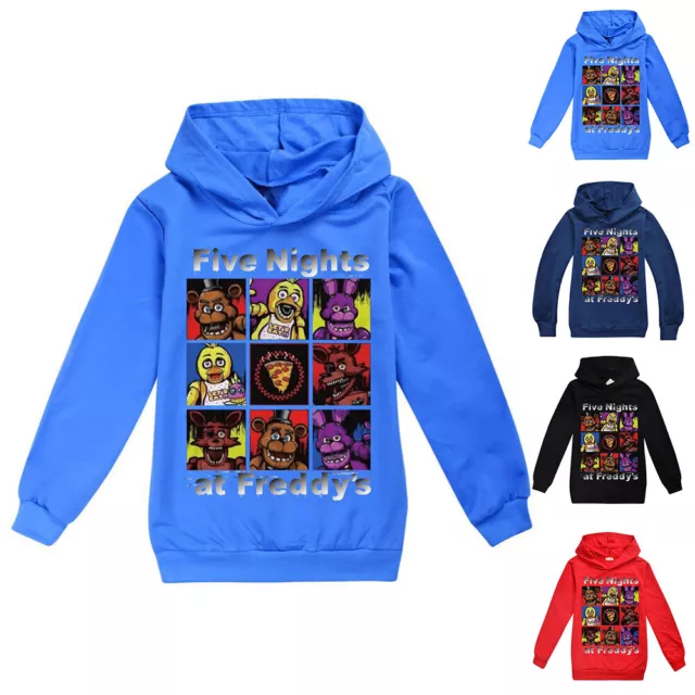 Kid Boy Girl Child Five Nights At Freddy's Pullover Sweatshirt Hooded Hoodie Top